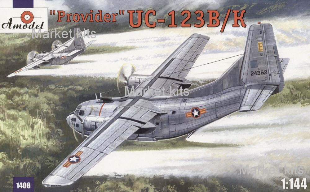 

UC-123K «Provider» Транспортный самолёт ВВС США. 1:144 AMODEL (AMO1408)