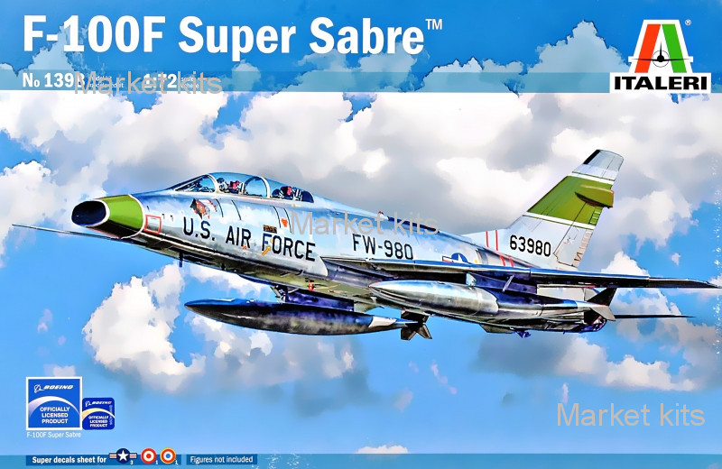 

Истребитель F-100 F "Super Sabre" 1:72 ITALERI (IT1398)