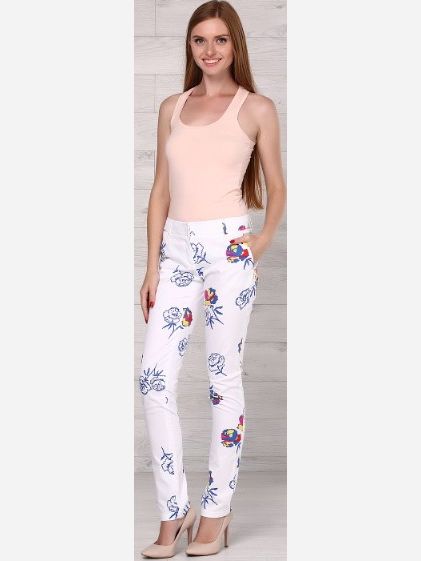 

Брюки Natali Bolgar 14163/KAS-105 34 Цветочные принт