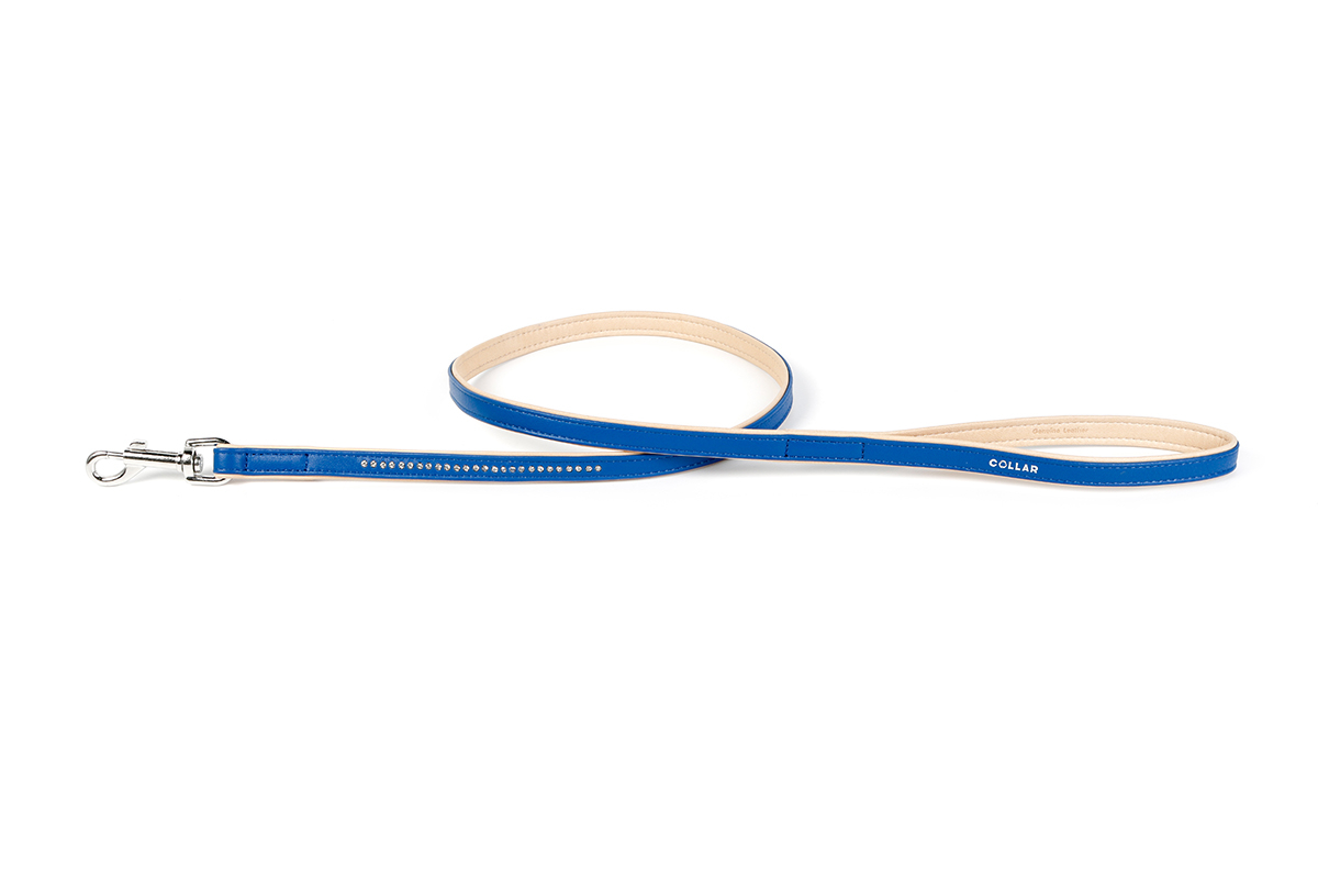 

Поводок Collar Brilliance со стразами маленькими 122 см 18 мм Синий (388712)