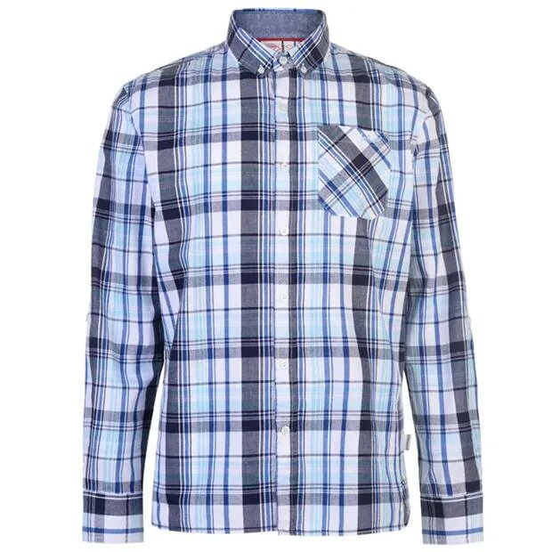 

Рубашка Lee Cooper 558427-93 L White/Navy/Blue