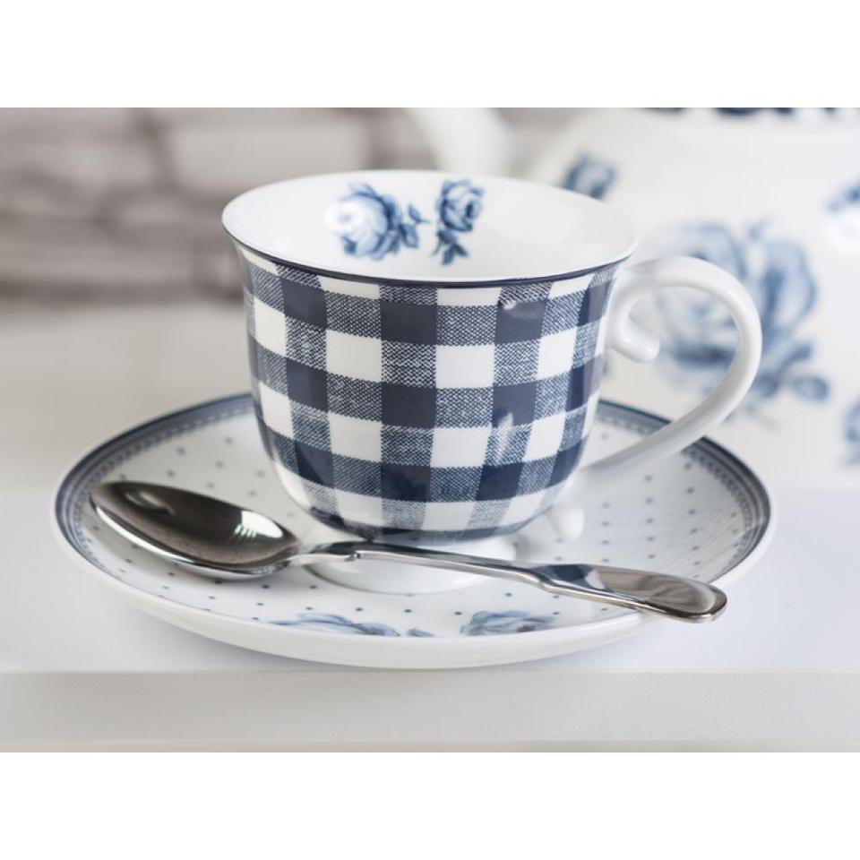 

Чашка чайная с блюдцем Katie Alice Vintage Indigo 200мл KA5176073