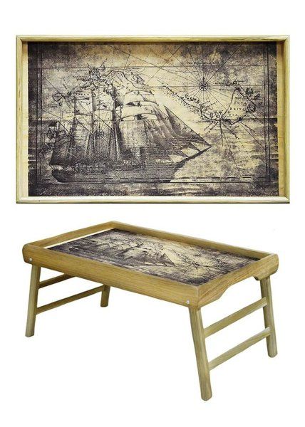 

Столик для завтрака BST Sailing ship 52х32см PN04