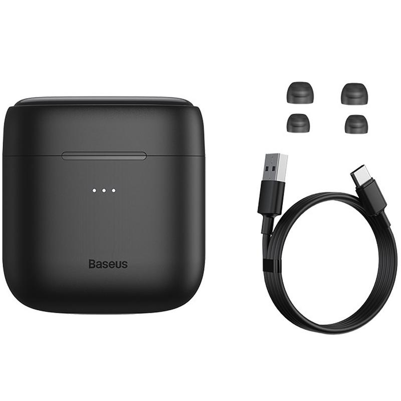 

Наушники гарнитура вакуумные Bluetooth 5.0 Baseus W06 Black