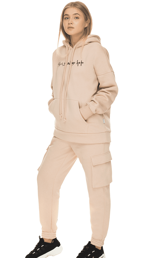 

Утеплений спортивний костюм De Brazza Метелик L/XL світло-бежевий