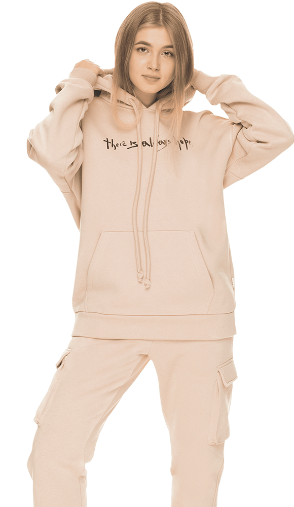 

Худі De Brazza Метелик L/XL світло-бежевий