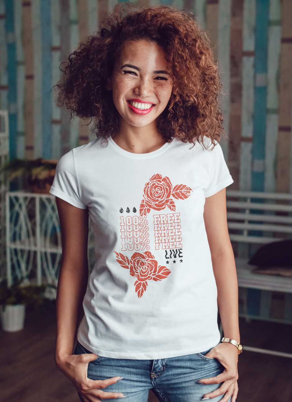

Футболка с модным принтом OWEAR fash4WH-XXL Белый