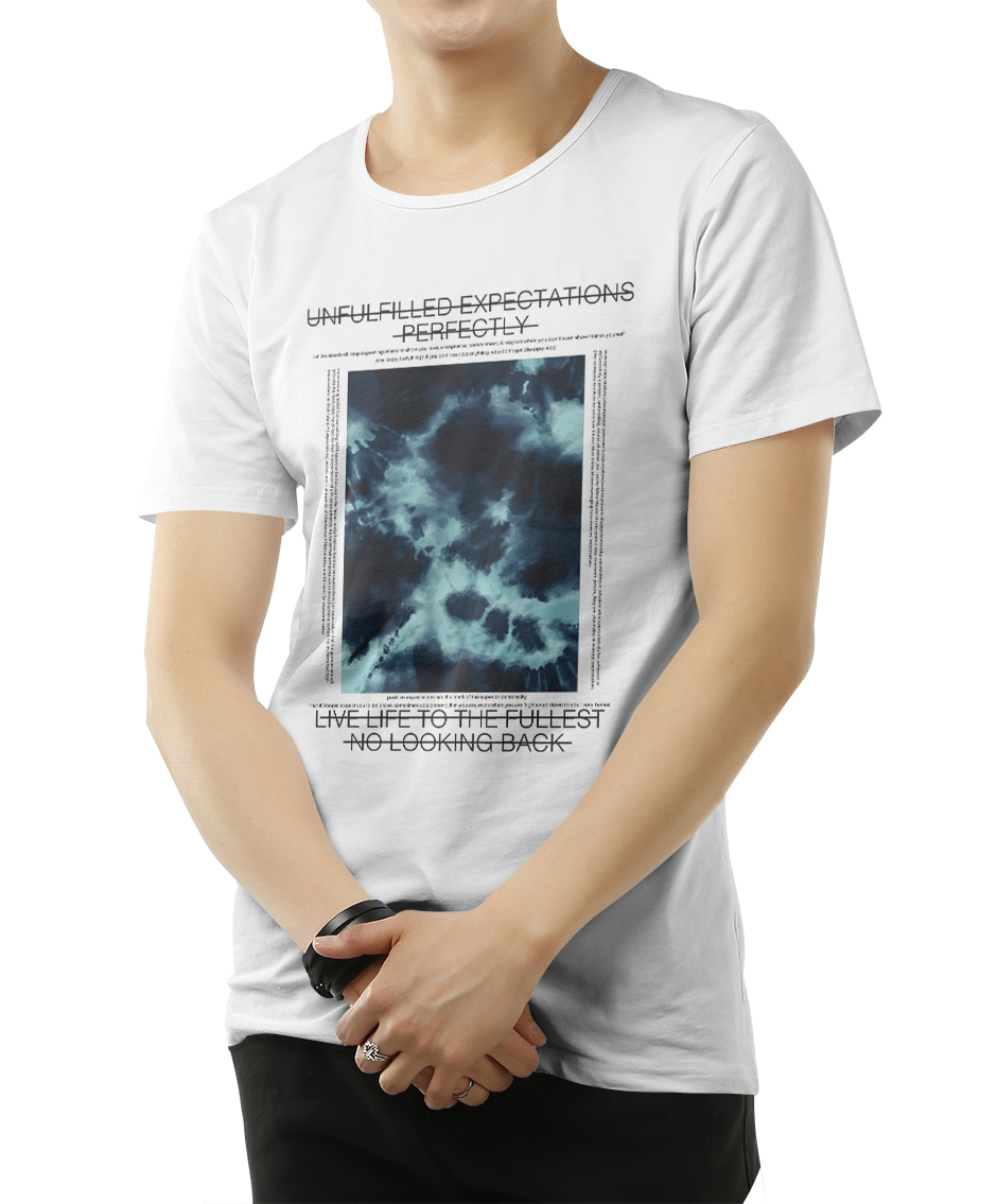 

Футболка с модным принтом OWEAR HQ36WH  Белый, Футболка с модным принтом OWEAR HQ36WH 3XL Белый