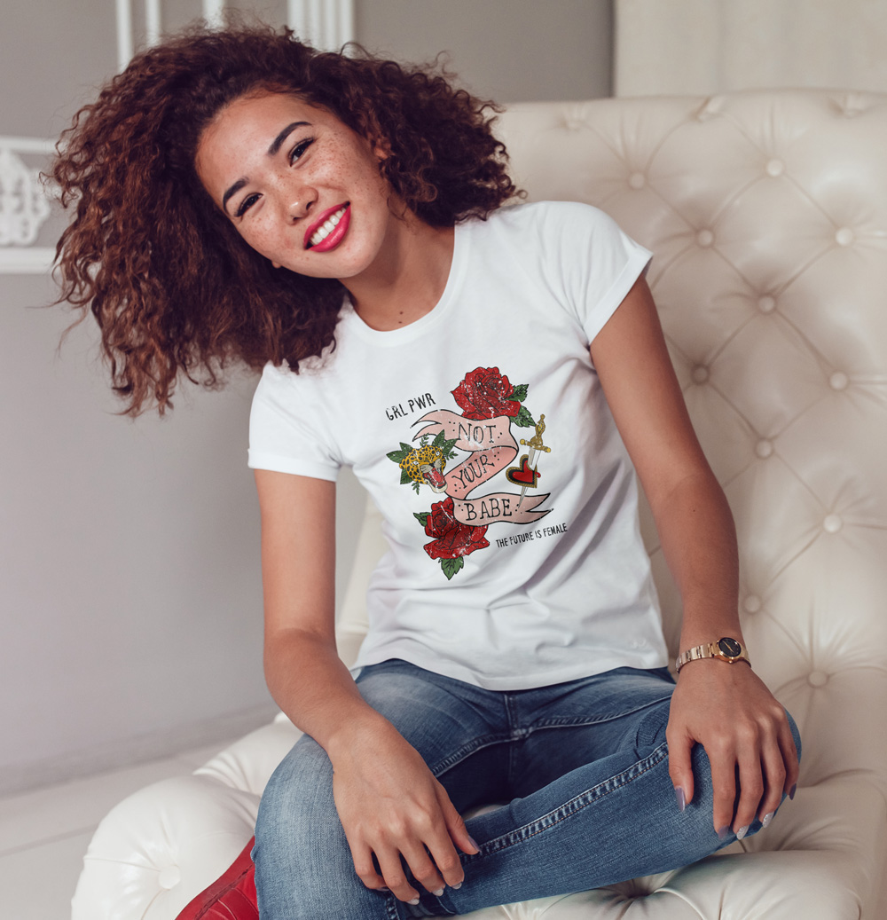 

Футболка с модным принтом OWEAR fash42WH- Белый, Футболка с модным принтом OWEAR fash42WH-L Белый