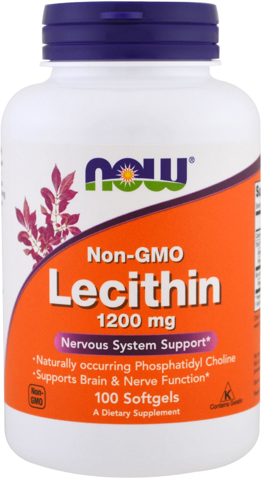 Акція на Аминокислота Now Foods Лецитин 1200 мг 100 желатиновых капсул (733739022103) від Rozetka UA