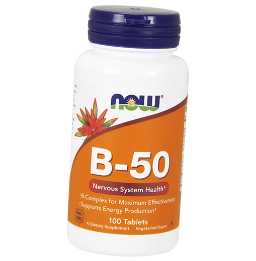 

Витамины группы В, B-50 Tab, Now Foods 100таб (36128393)