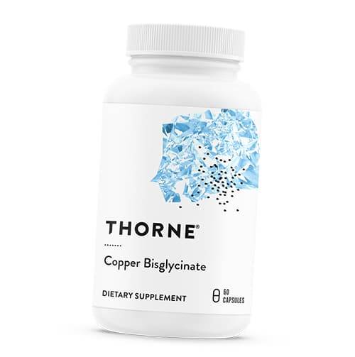 

Бисглицинат Меди, Copper Bisglycinate, Thorne Research 60капс (36357010)