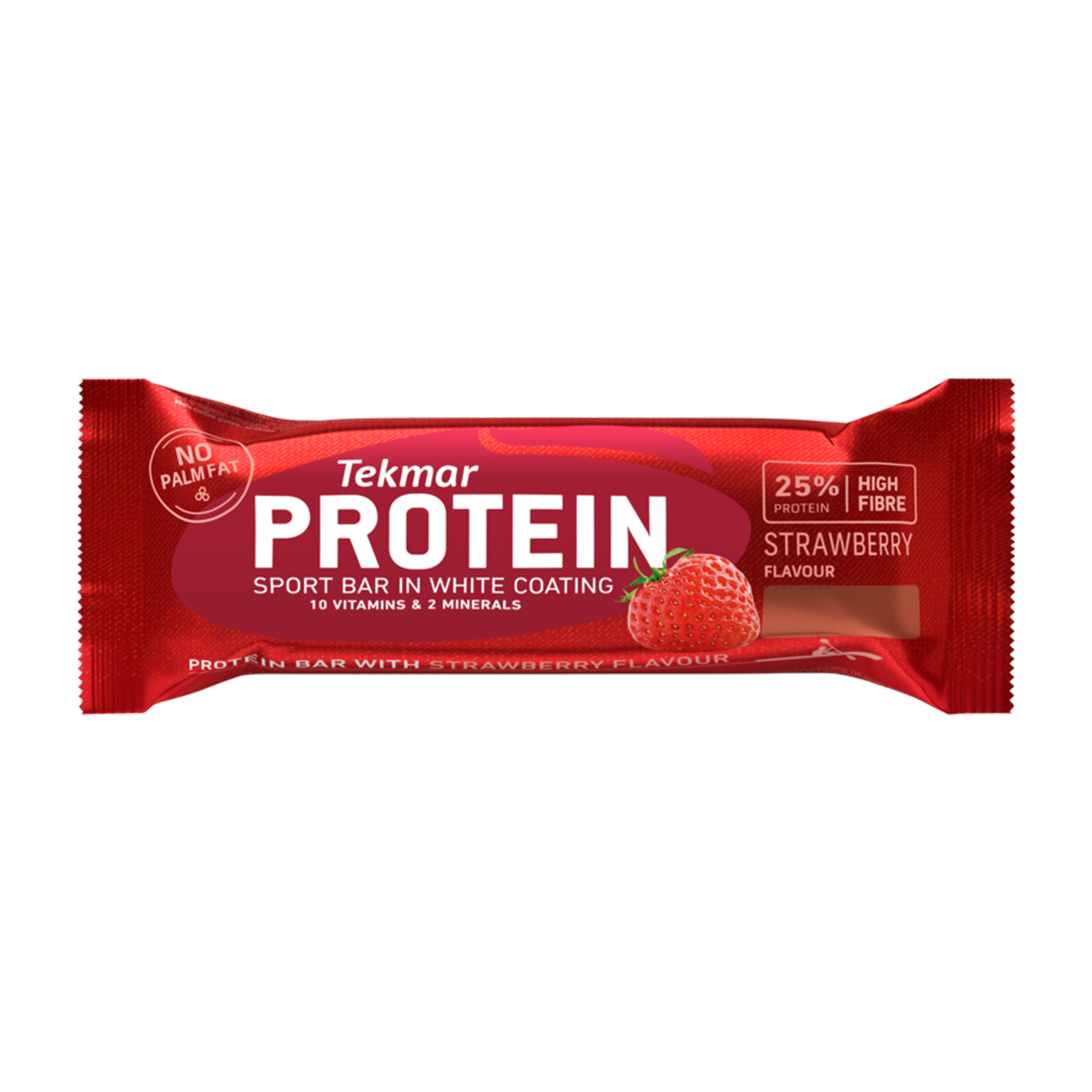 

Упаковка протеиновых батончиков Tekmar Protein с клубникой в белой глазури 60г х 21шт