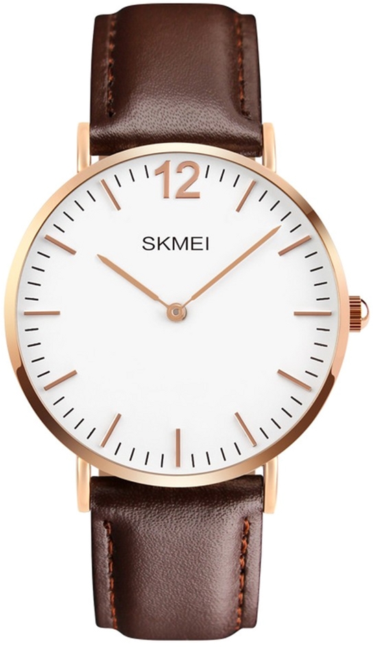 

Мужские часы Skmei 1181BOXLRGBN Rose Gold Case Brown Leather BOX