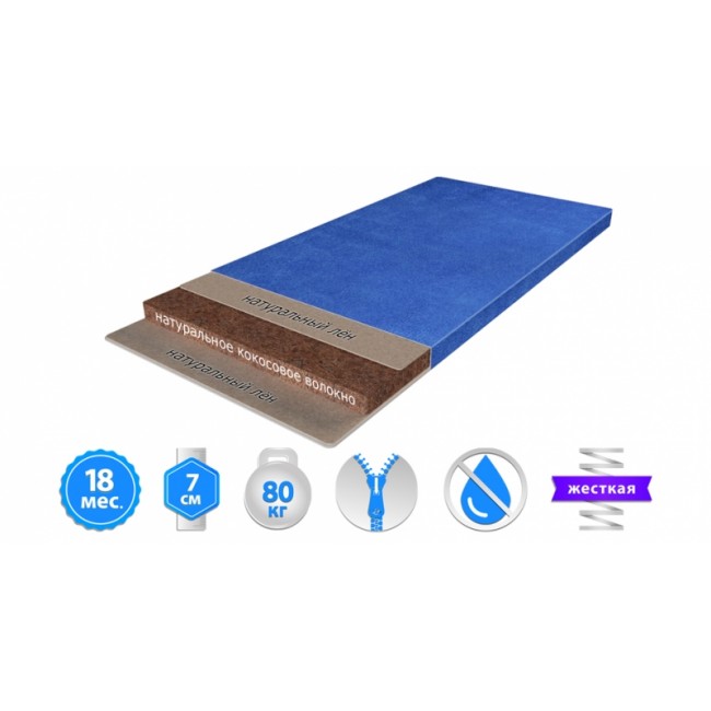 

Матрац дитячий Herbalis Kids Cocos Comfort Blue 63х125 см