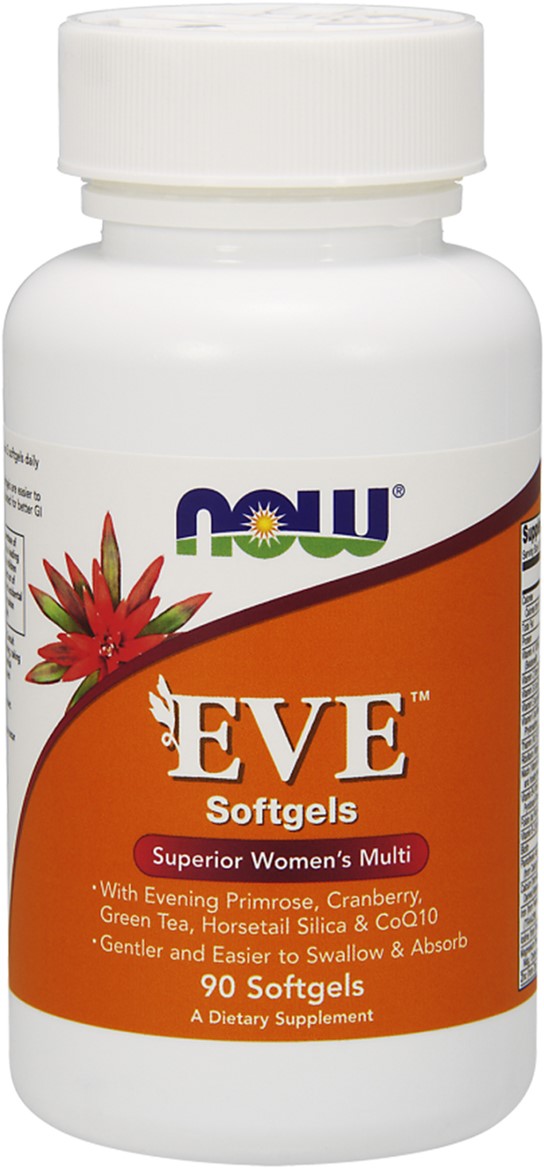 

Мультивитамины Now Foods для женщин Eve 90 желатиновых капсул (733739038029)