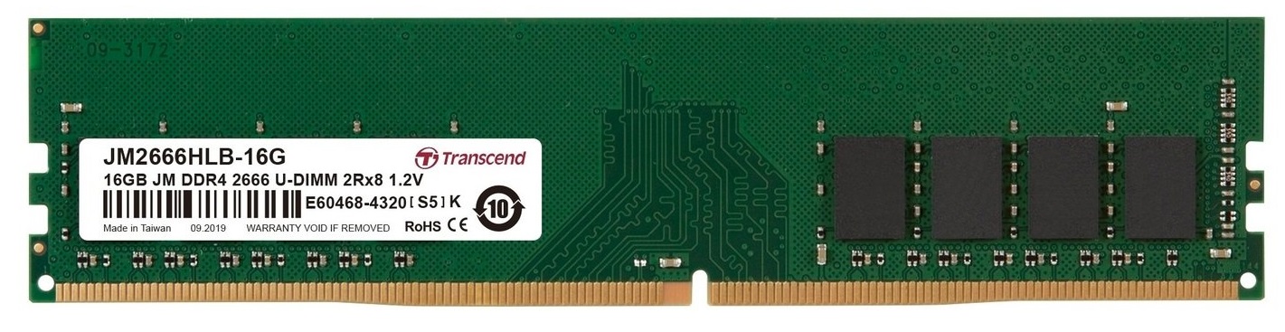 

Оперативна пам'ять Transcend DDR4 16GB 2666Mhz (JM2666HLB-16G) (6524129)