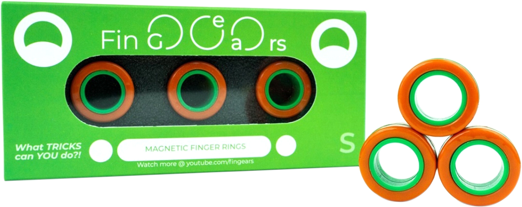 

Магнитные кольца FinGears Magnetic Rings Sets Size S Orange-Green (FG380SORGR)