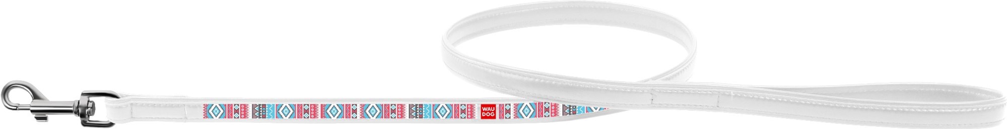 

Поводок Collar WauDog с рисунком Этно 122 см 25 мм Белый