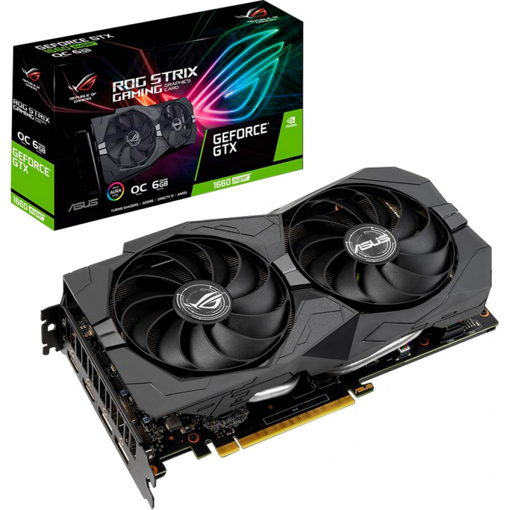 

Відеокарта ASUS GeForce GTX1660 SUPER 6144Mb ROG STRIX OC GAMING (ROG-STRIX-GTX1660S-O6G-GAMING)