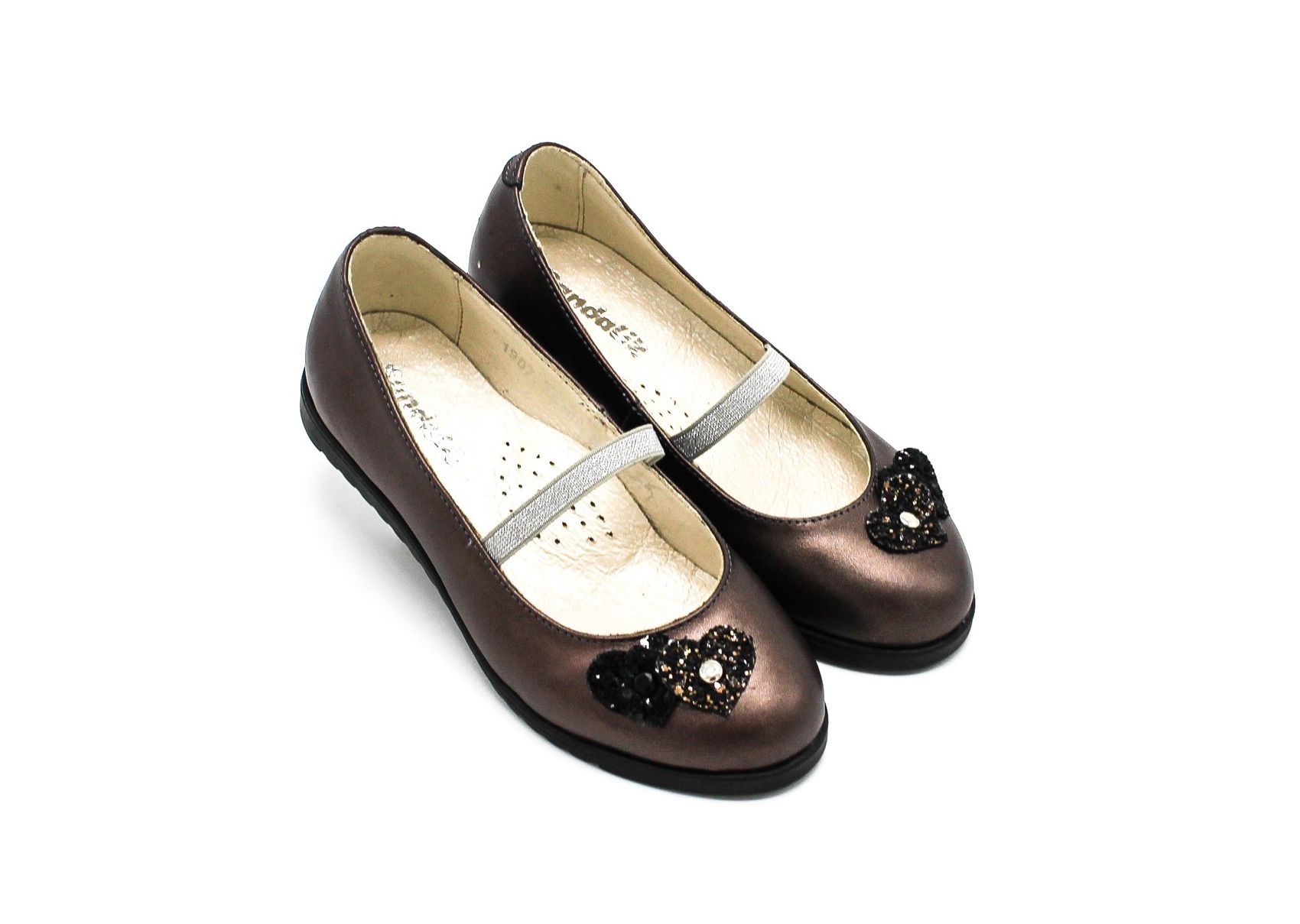 

Туфли Sandalik 35(р) бронзового цвета с сердечком (78159-840)