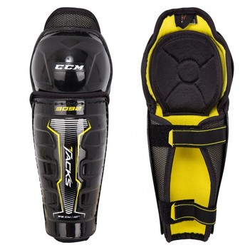 

Щитки CCM TACKS 3092 YTH детские, Размер 10", черный/желтый, 3092SHIN-YTH-10