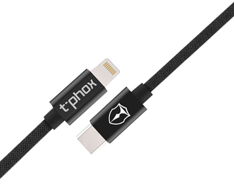 

Кабель T-phox Speed T-LC811 Type-C - Lightning 1 м Black