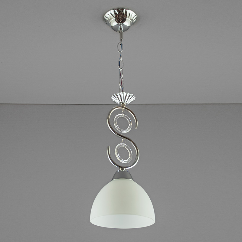 

Люстра подвесная Light House SH-14964/1 CR+WT 150*150*320 E27 хром