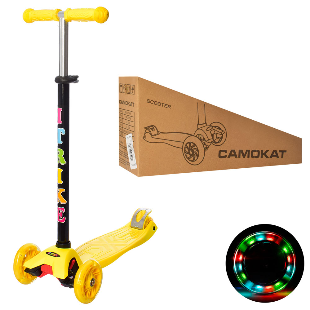 

Самокат iTrike MAXI JR 3-003-Y желтый