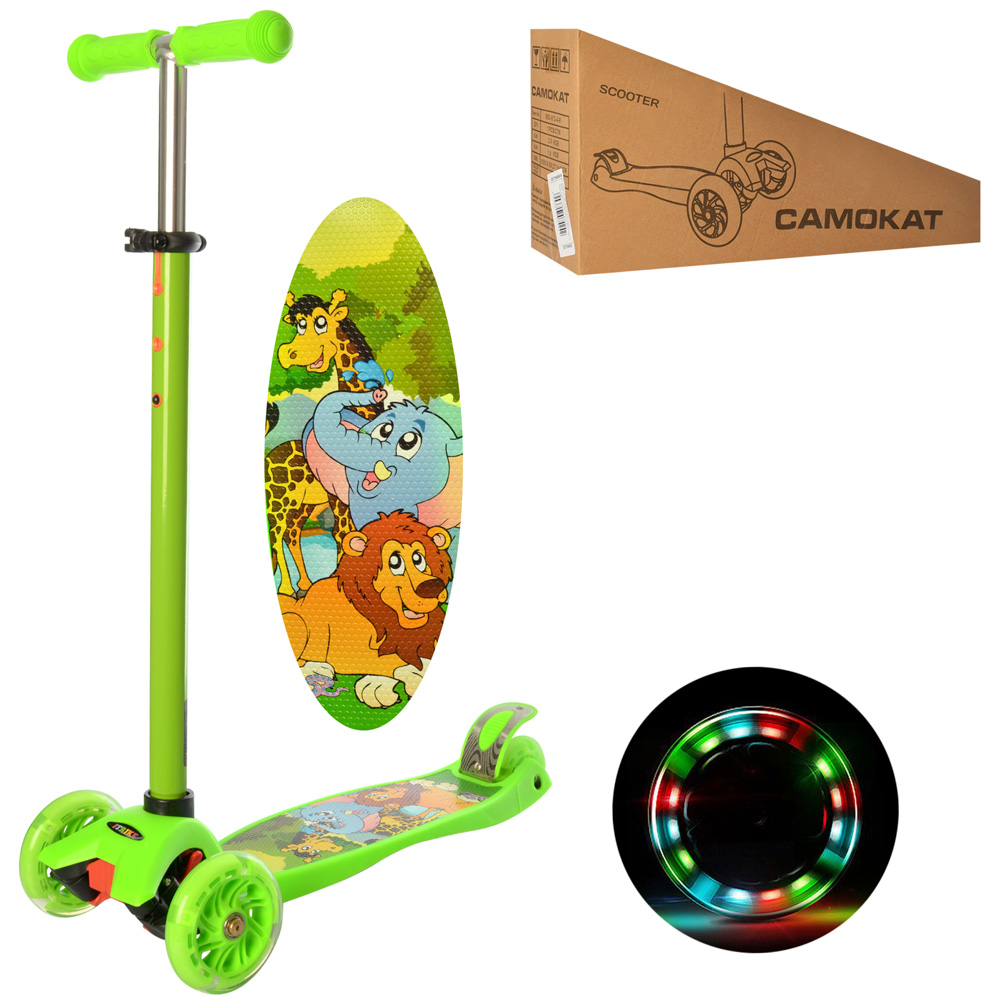

Самокат iTrike MAXI JR 3-055-GR салатовый