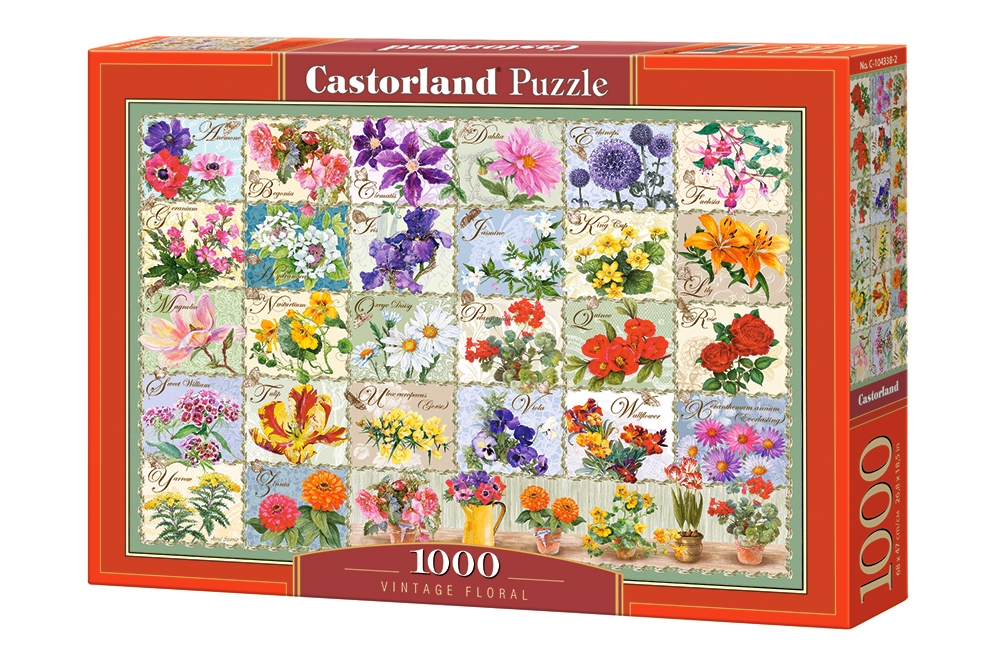

Пазлы Castorland 1000 "Винтажный цветок" 68*47 см