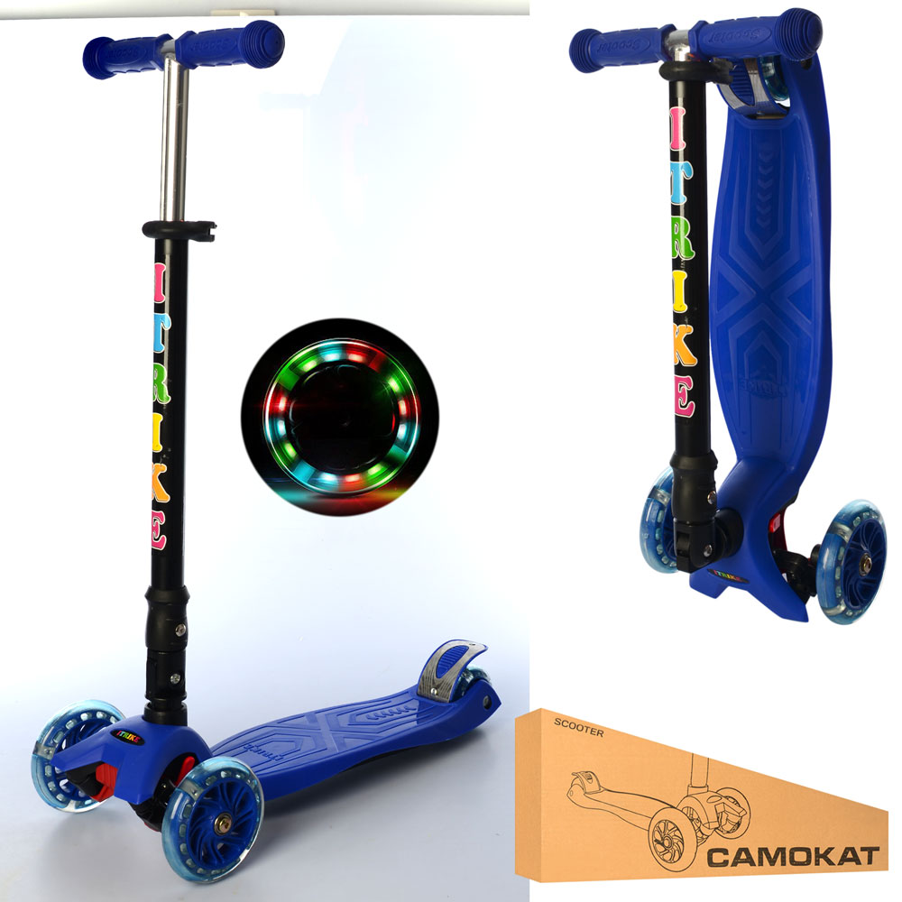 

Самокат iTrike MAXI JR 3-003-1-DBL синий