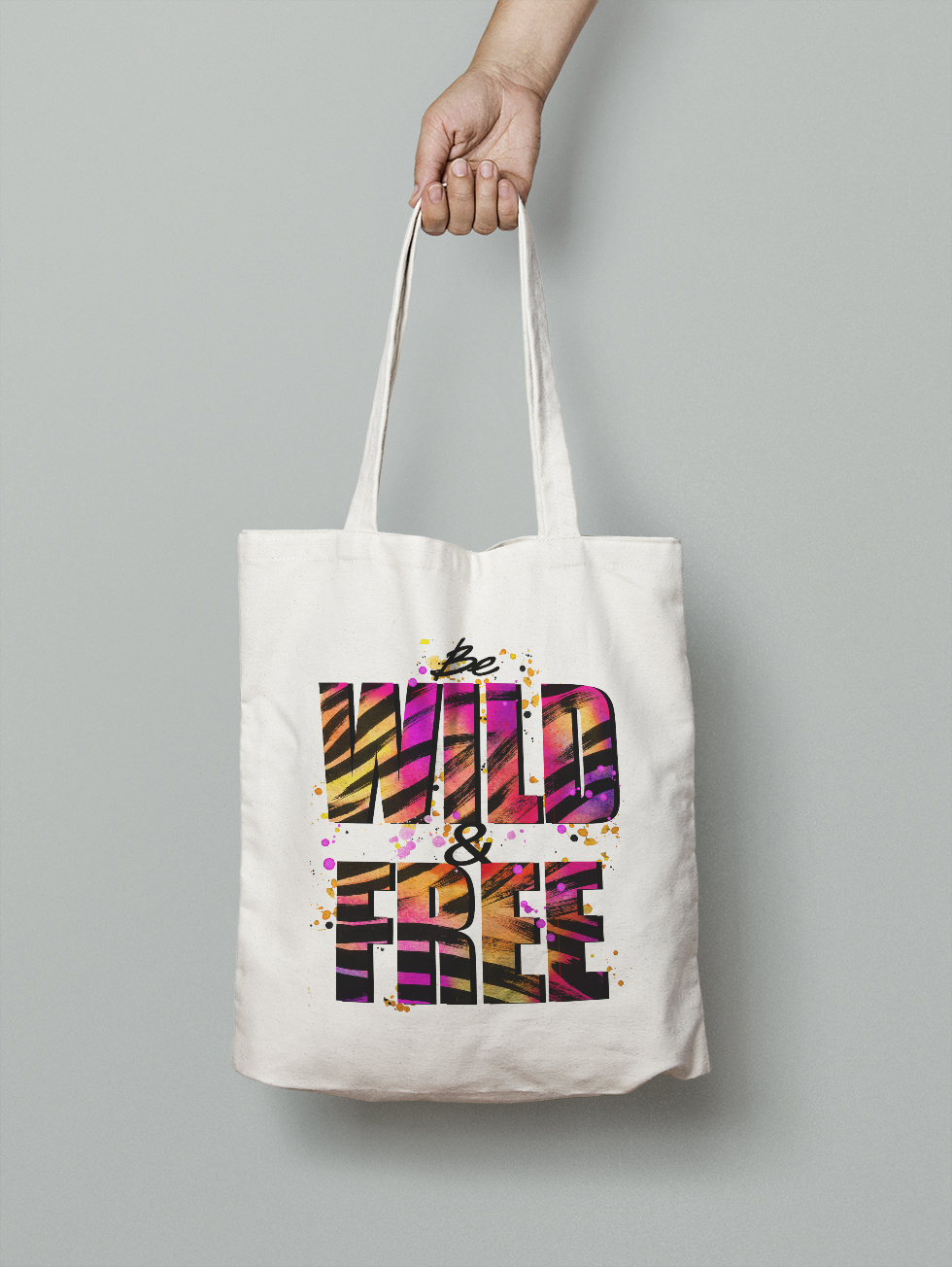 

Эко-сумка Owear с ярким принтом aqua201Bag-WH Светло-бежевый