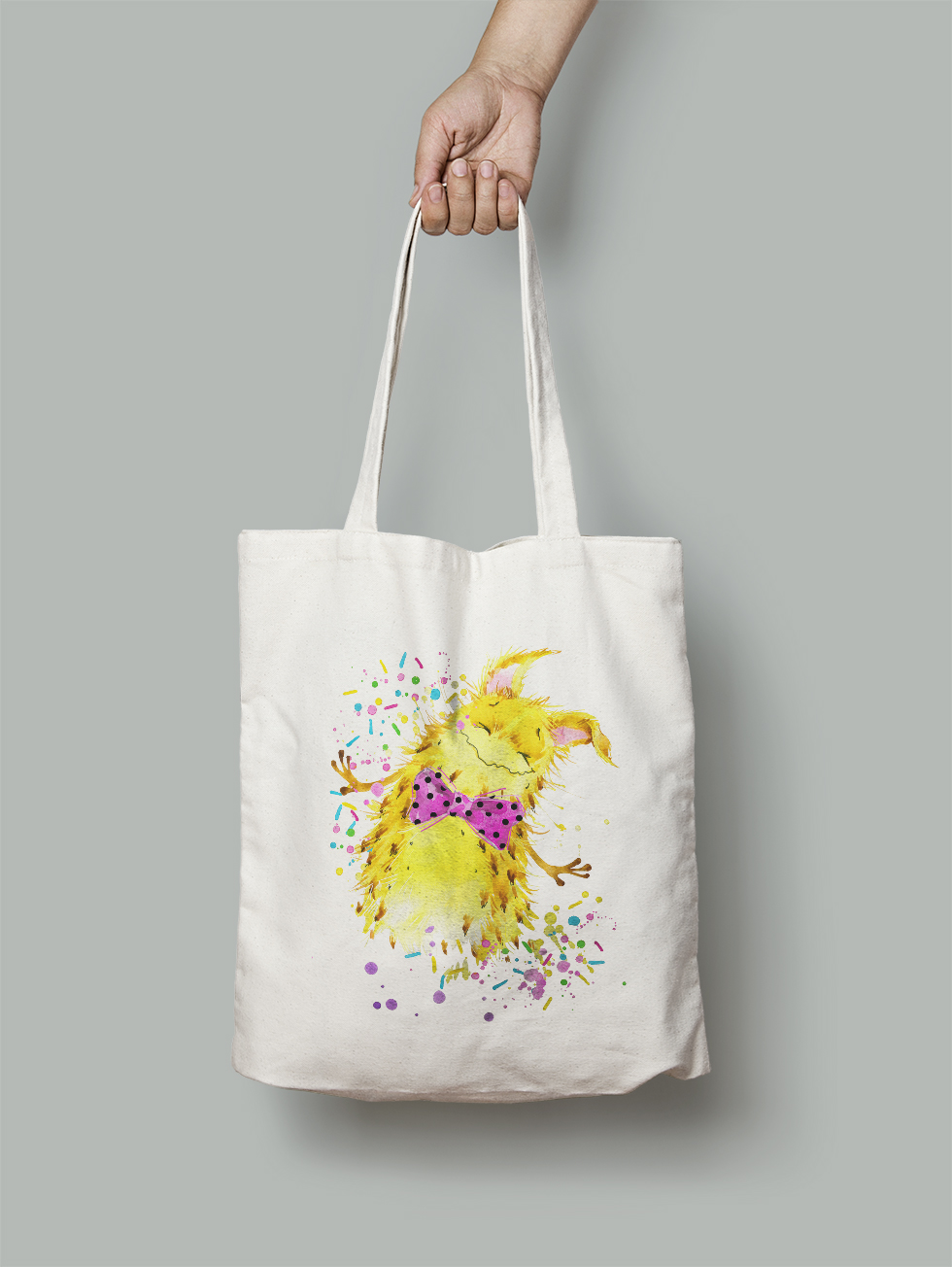 

Эко-сумка Owear с ярким принтом aqua319Bag-WH Светло-бежевый