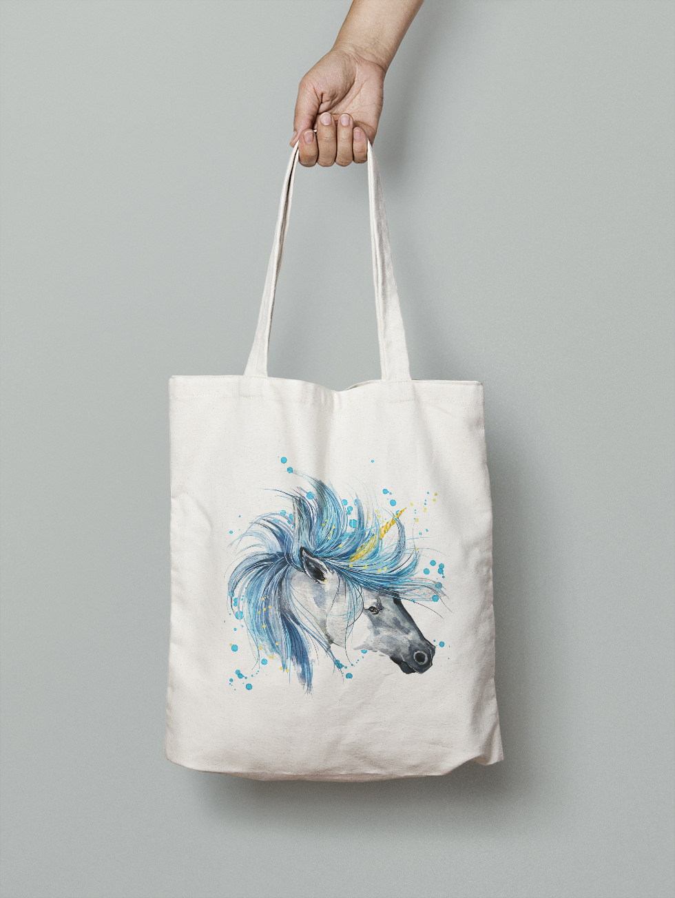

Эко-сумка Owear с ярким принтом aqua239Bag-WH Светло-бежевый