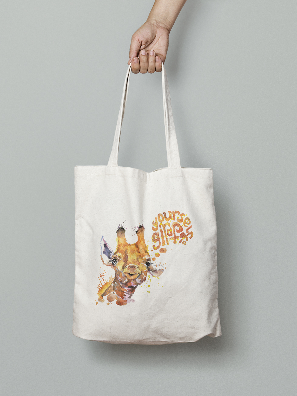

Эко-сумка Owear с ярким принтом aqua124Bag-WH Светло-бежевый