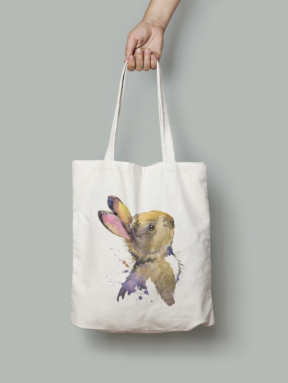 

Эко-сумка Owear с ярким принтом aqua349Bag-WH Светло-бежевый