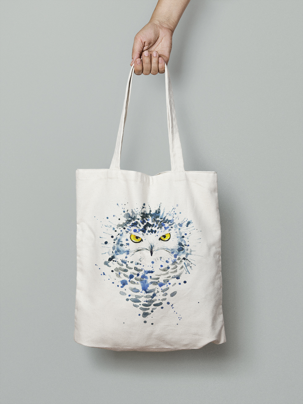 

Эко-сумка Owear с ярким принтом aqua14Bag-WH Светло-бежевый