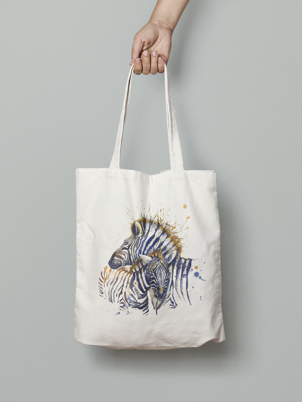 

Эко-сумка Owear с ярким принтом aqua24Bag-WH Светло-бежевый