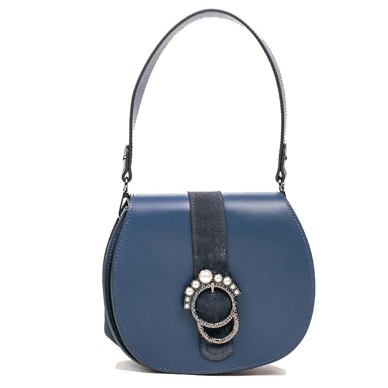 

Женская кожаная сумка Italian Bags Синий
