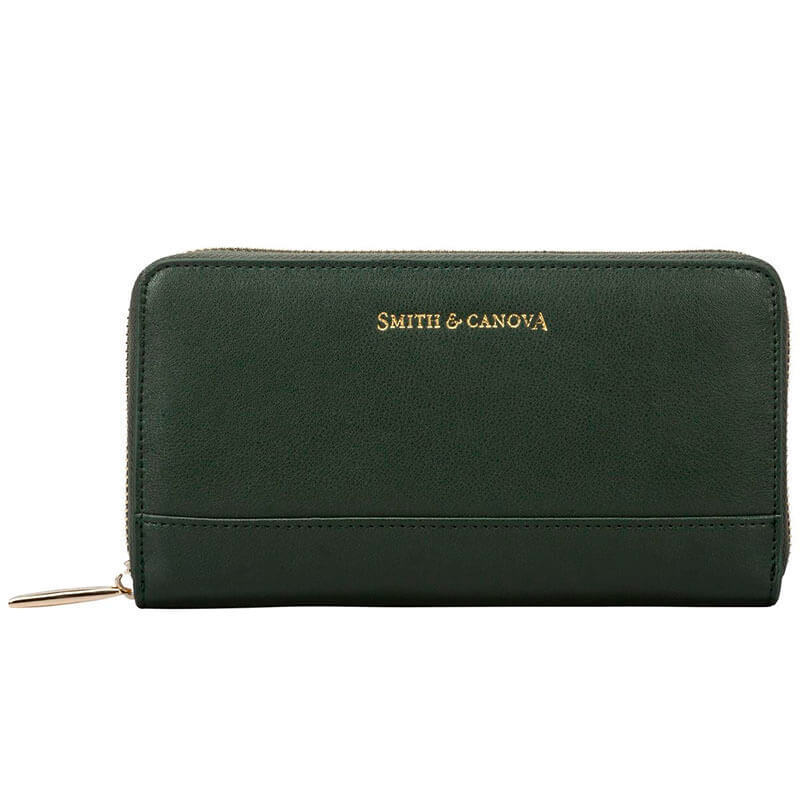 

Кошелек женский кожаный Smith / Canova Josephine Dark Green (26813 DKGREEN)