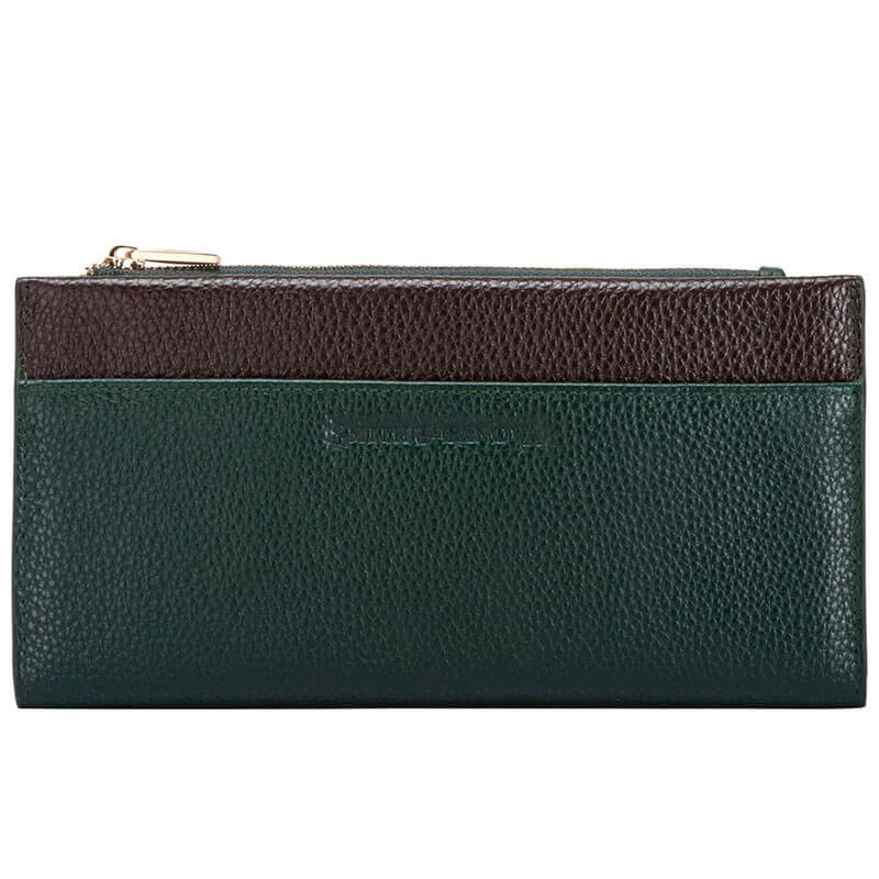 

Кошелек женский кожаный Smith / Canova Althorp Green-Brown (26801 GREEN-BRN)