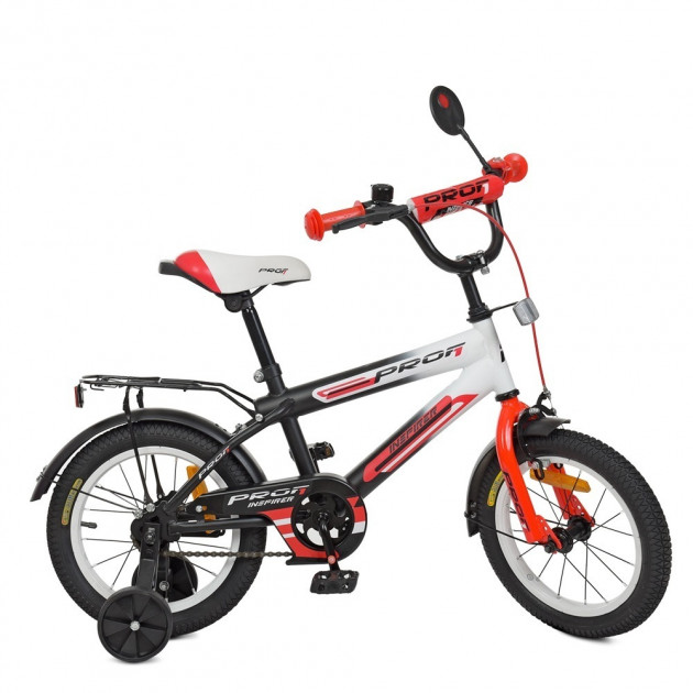 

Велосипед детский PROFI Inspirer 14" черный/белый/красный SY1455