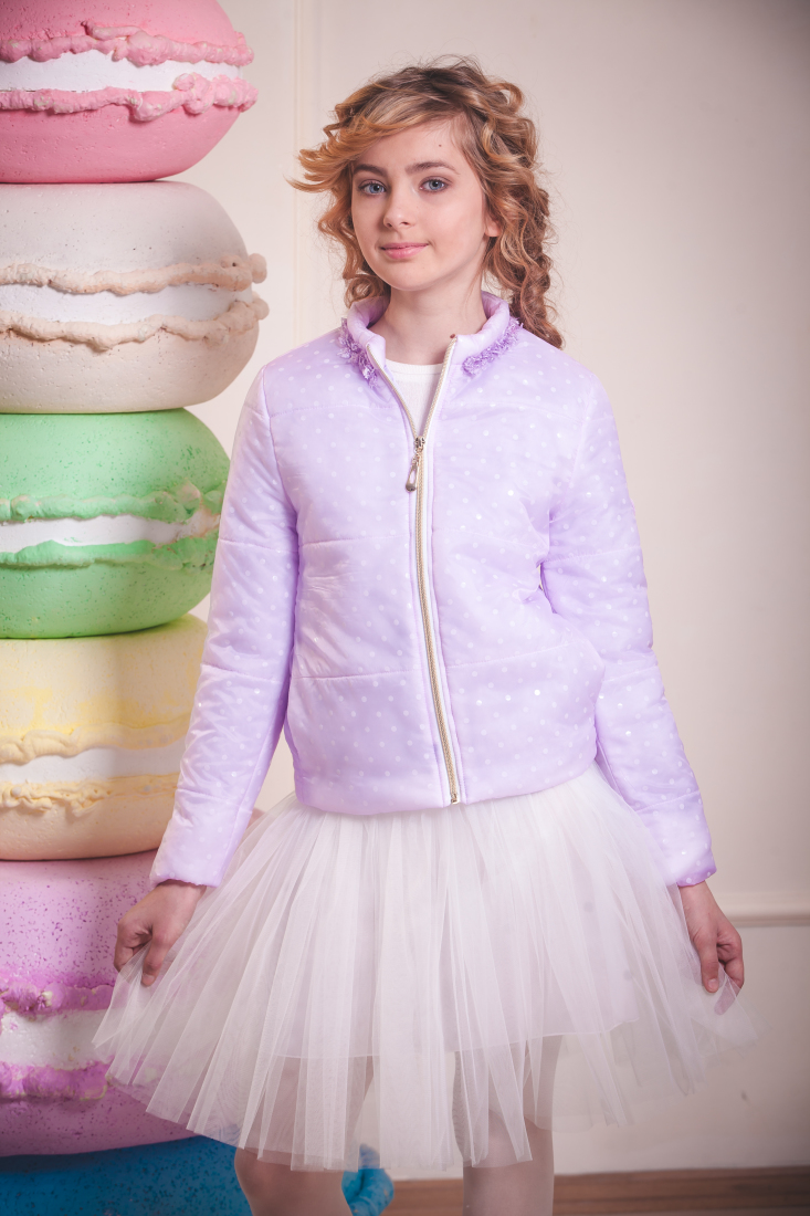 

Куртка Lukas Kids в горох 158 сиреневый (7101)