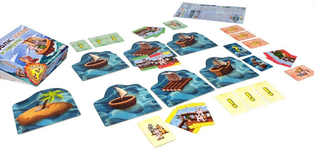 

Настольная игра Hobby World Волк, коза и капуста (Волк, коза и капуста)