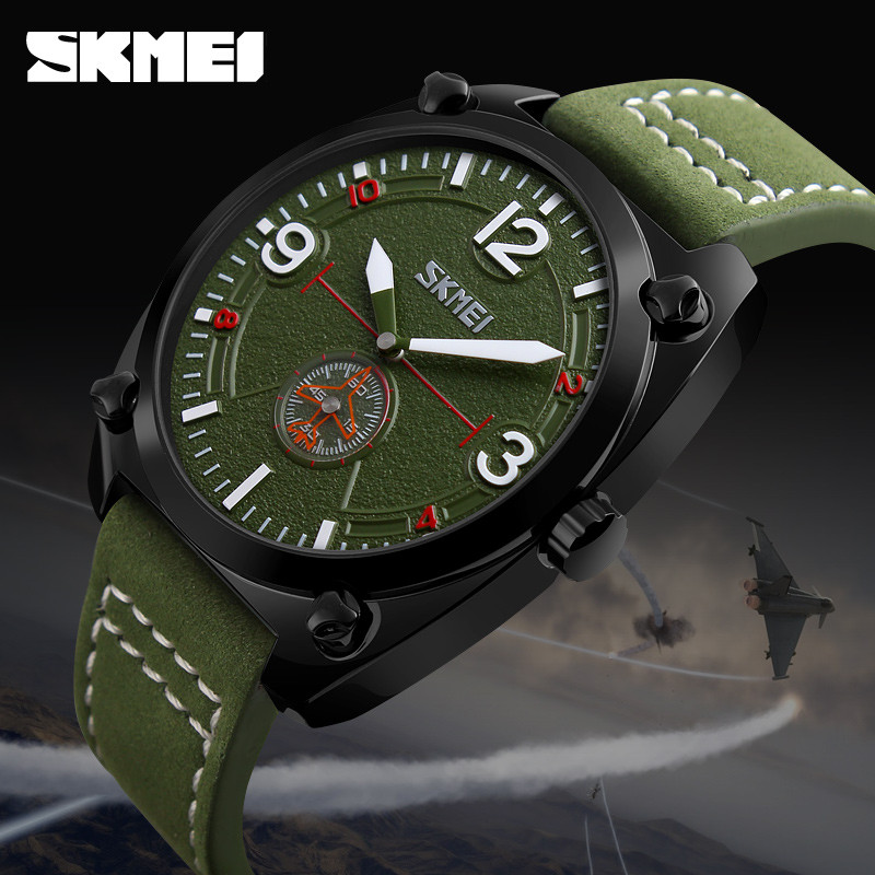 

Мужские часы Skmei 9155 Aviator 3Bar (0028)