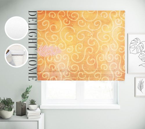 

Римская штора с фотопечатью 02-035 система Prestige I&H Джуси велюр 190*170 см