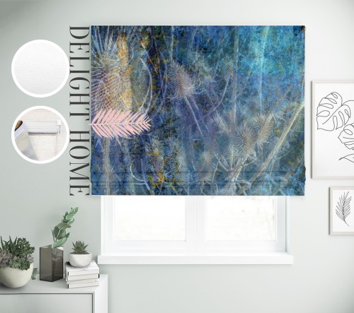 

Римская штора с фотопечатью 02-267 система Prestige I&H Джуси велюр 70*170 см