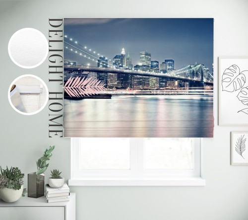 

Римская штора с фотопечатью 00-072 система Prestige I&H Джуси велюр 80*170 см