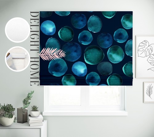 

Римская штора с фотопечатью 08-049 система Prestige I&H Джуси велюр 270*170 см